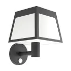 Eglo Wandlamp Altilia Solar Zwart 7W 800lm - 830 Warm Wit | IP65 - Bewegingssensor